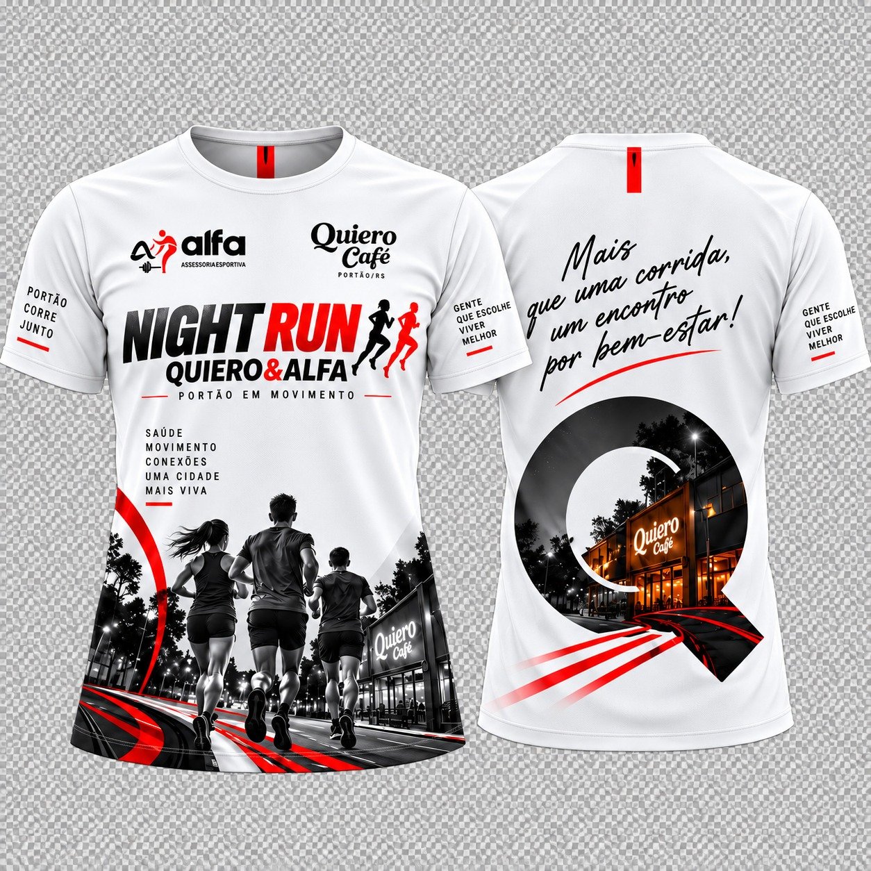 Ilustração de camiseta do evento